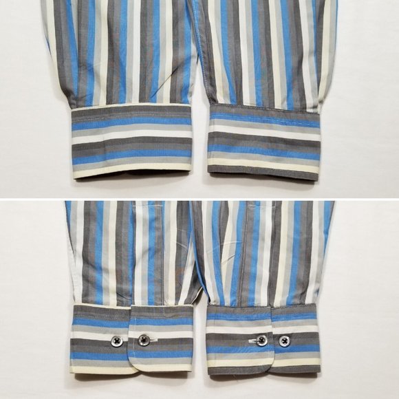 *SOLD* 55 BURBERRY LONDON Dress Shirt 5643E1M - Picture 4 of 8